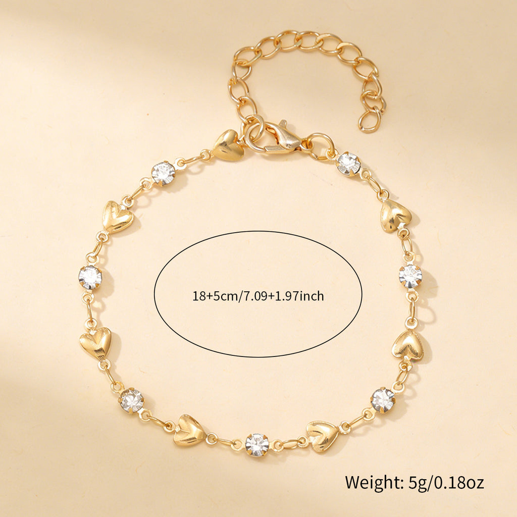 Venus Heart Bracelet size guide — 18cm plus 5cm extender, 5g