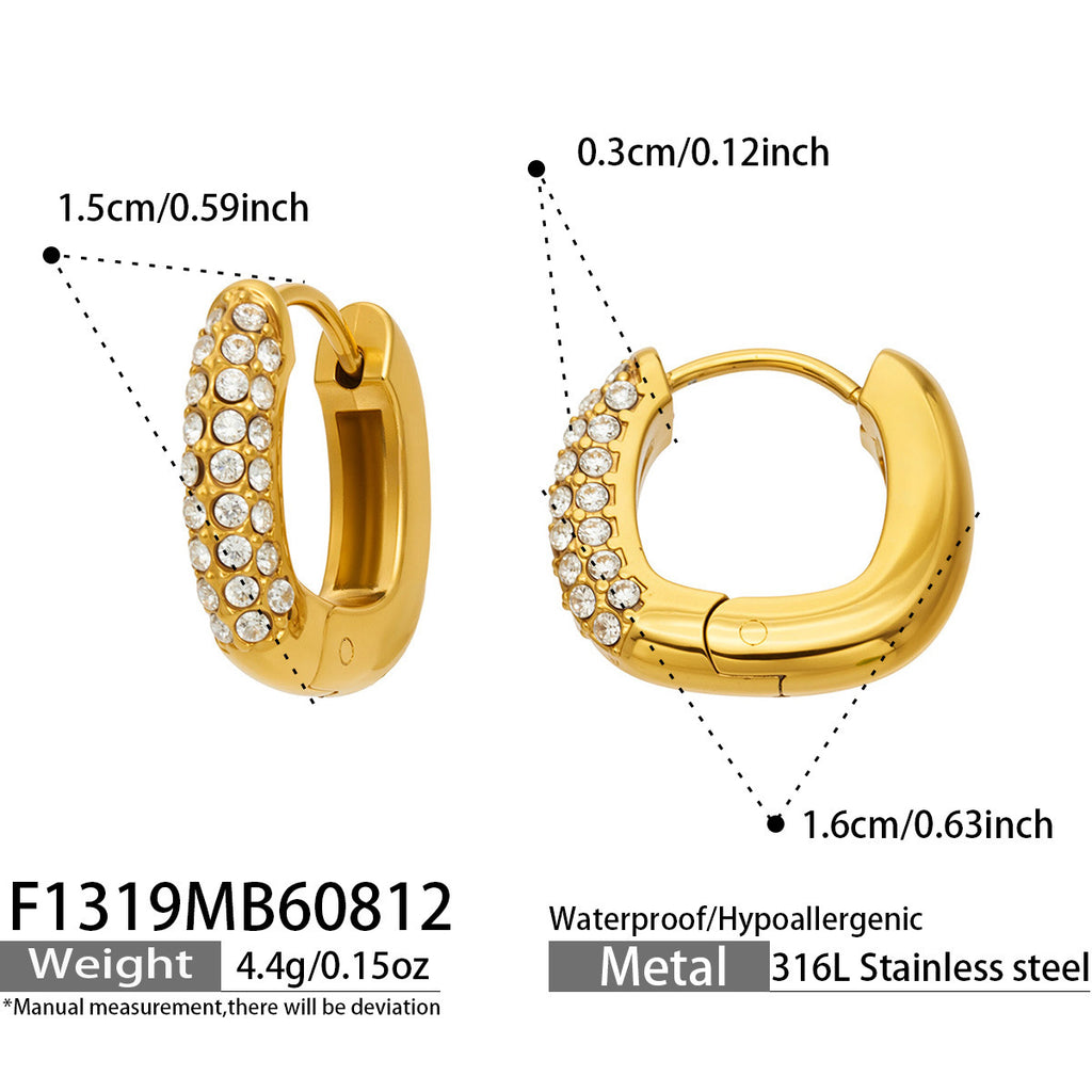 Selene Hoops size guide — 1.6cm by 1.5cm, 316L stainless steel